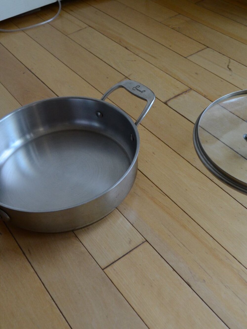 Emeril 3 Qt Saute Skillet Frying Pan & Lid Copper Core Stainless Steel - Picture 4 of 12